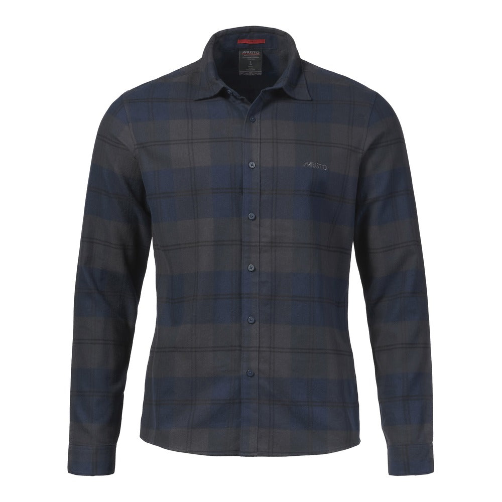 Musto Men's Long Sleeve Plaid Shirt - Navy