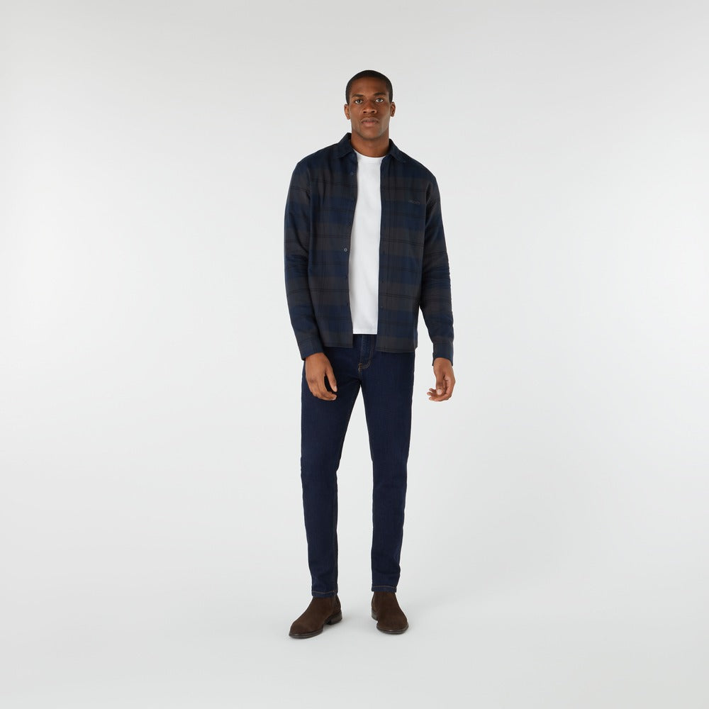 Musto Men's Long Sleeve Plaid Shirt - Navy
