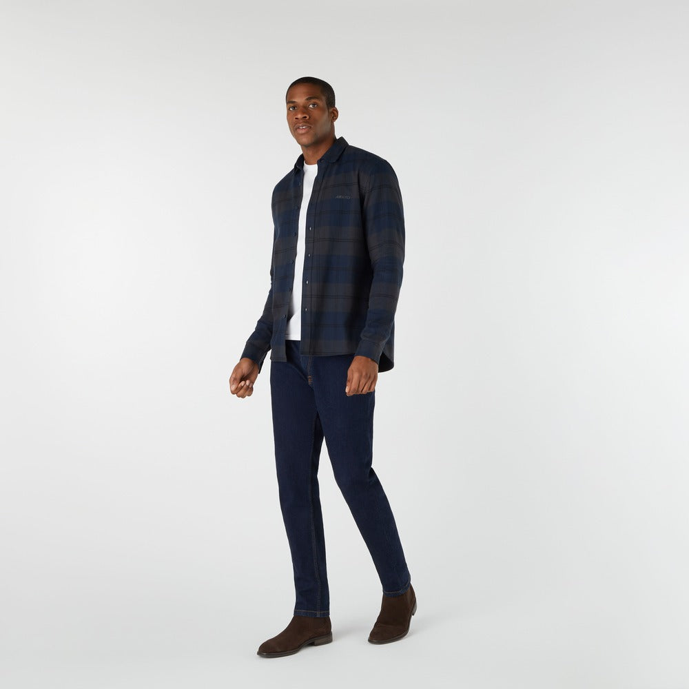 Musto Men's Long Sleeve Plaid Shirt - Navy