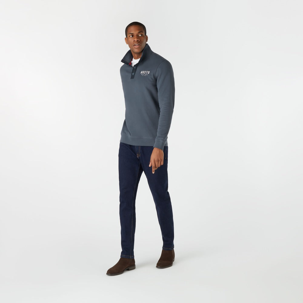 Musto Men's Marina 1/2 Snap Sweat 2.0 - Ombre Blue