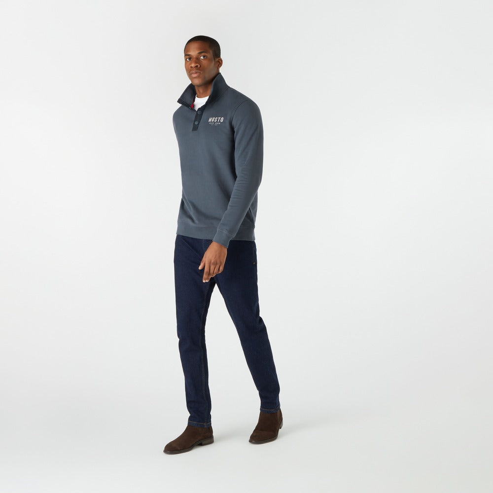 Musto Men's Marina 1/2 Snap Sweat 2.0 - Ombre Blue