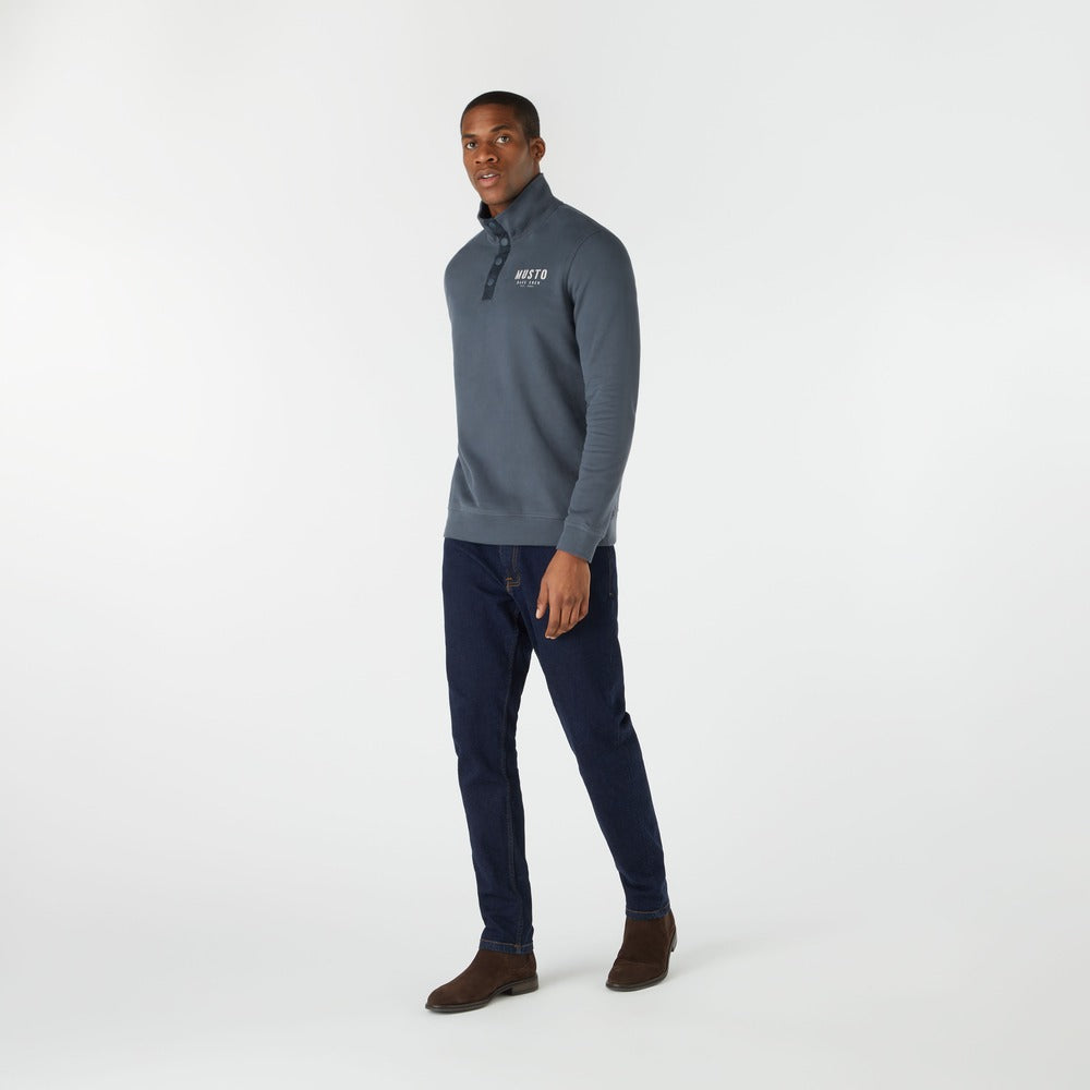 Musto Men's Marina 1/2 Snap Sweat 2.0 - Ombre Blue