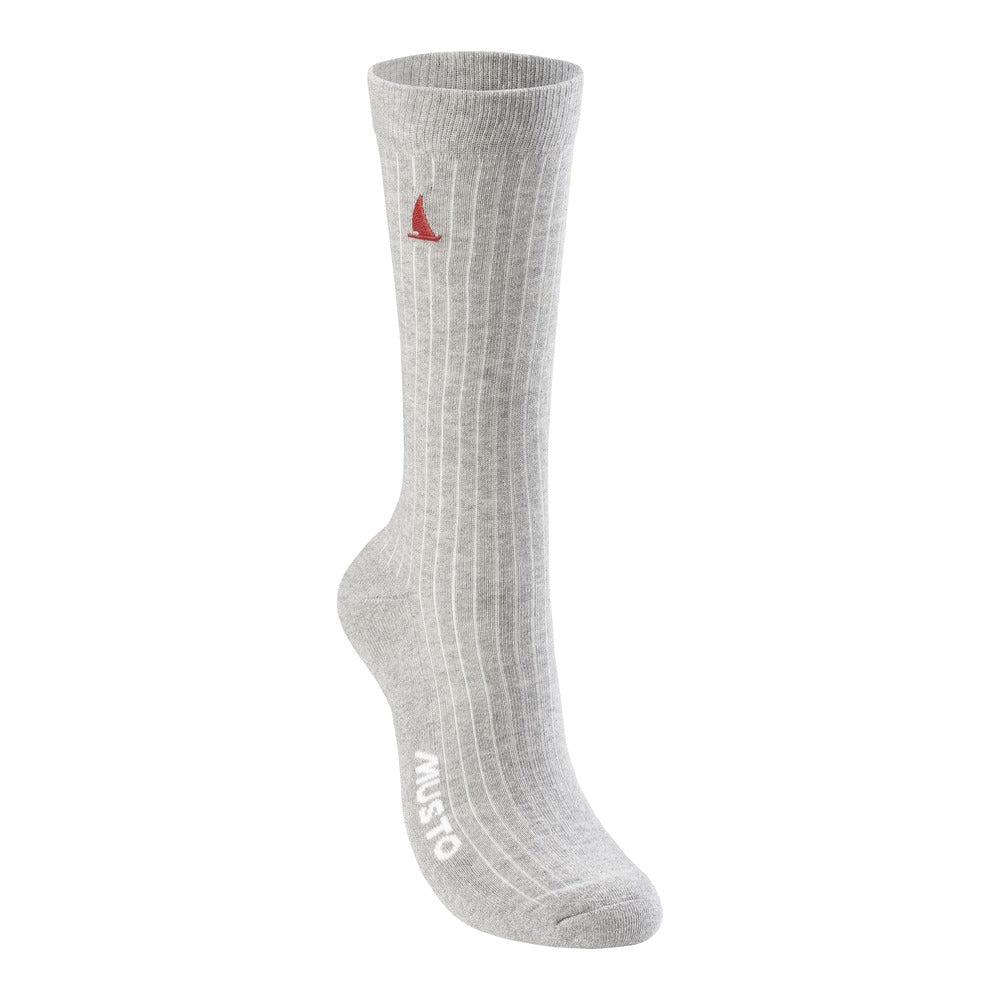 Musto Essential 2 Pack Sock - Grey Melange / True Navy