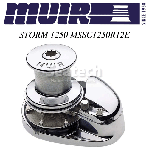 Muir Windlass - Storm SSC1250, Capstan, 3/8"BBB Gypsy, 12V, 1200W (M1250C12-3/8B)