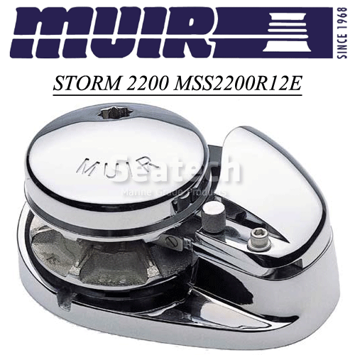 Muir Windlass - Storm SS2200, 12V, Low Profile, 3/8"HT Gypsy, 1500W (M2200L12-3/8H)