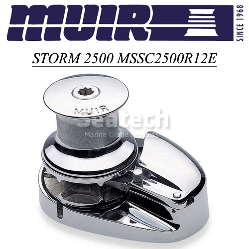 Muir Windlass - Storm SS2500, 12V, Capstan, 7/16"HT Gypsy, 1500W (M2500C12-7/16H)