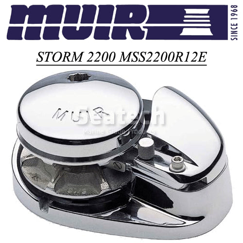 Muir Windlass - Storm SS2500, 12V, Low Profile, 1/2"HT Gypsy, 1500W (M2500L12-1/2H)