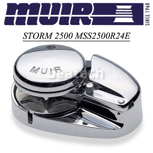 Muir Windlass - Storm SS2500, 24V, Low Profile, 3/8"BBB Gypsy, 1500W (M2500L24-3/8B)