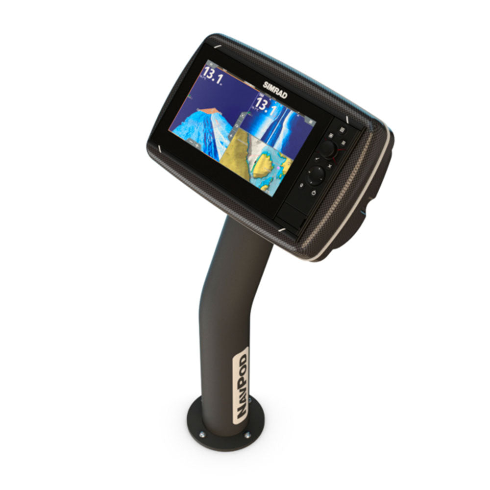 Navpod PedestalPod 45° Pre-Cut for Simrad NSS9 evo3 / B&G Zeus3 9 (Carbon Series)