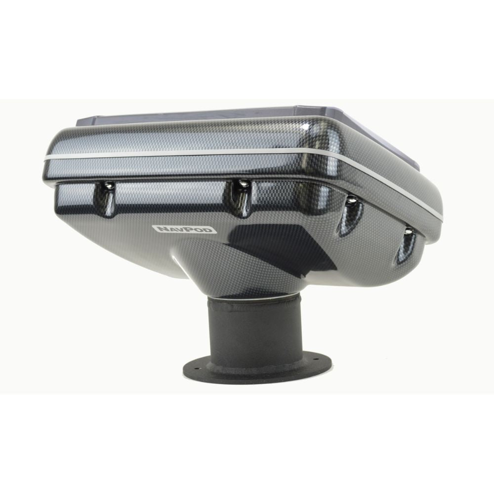 Navpod PedestalPod 70° Pre-Cut for Humminbird HELIX 12 w/ 3" Tall Base (Carbon Series)
