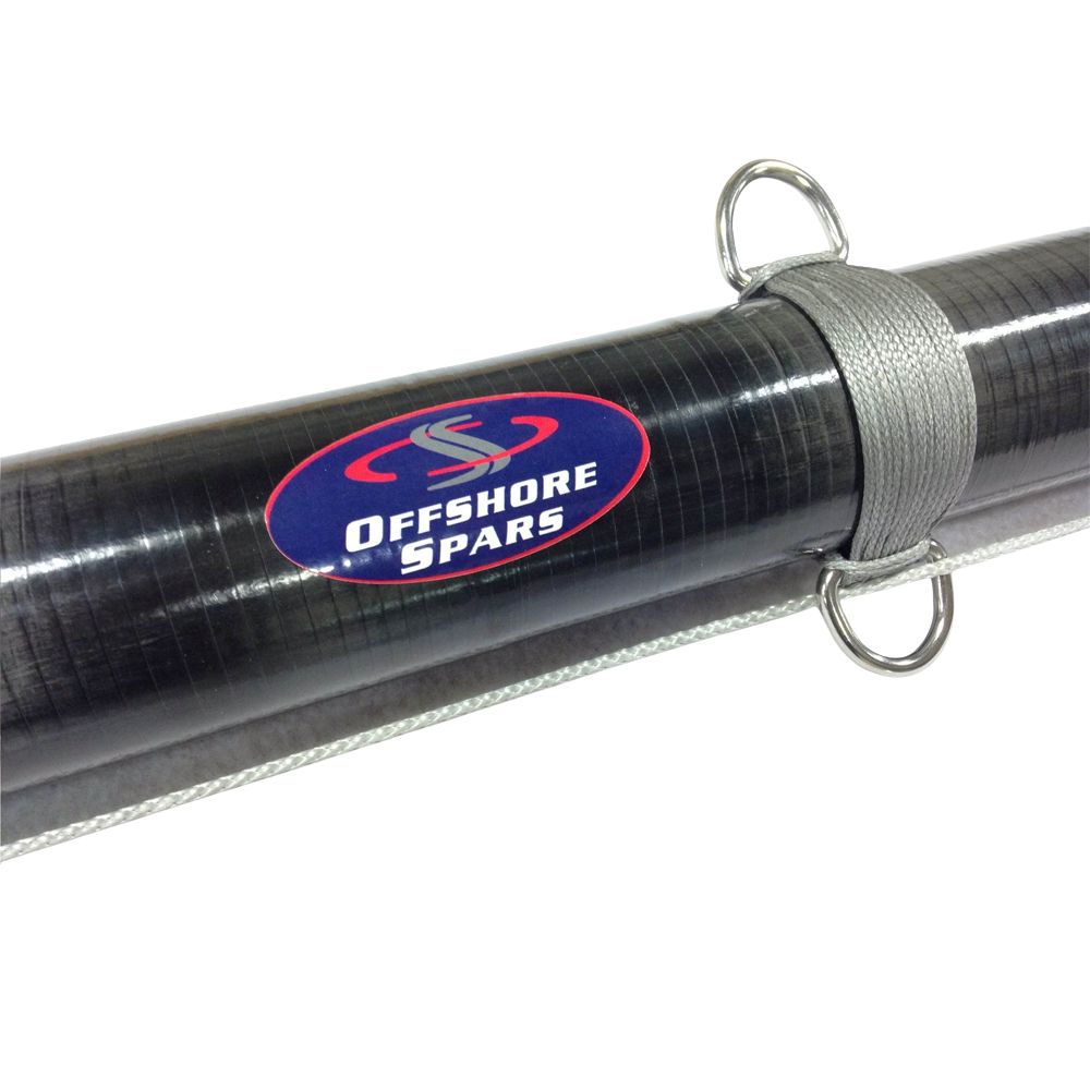 Offshore Spars S2 9.1 Spinnaker Pole - Shiny Black (Double D-Rings) (CPOLE-S29.1-S-N-D)
