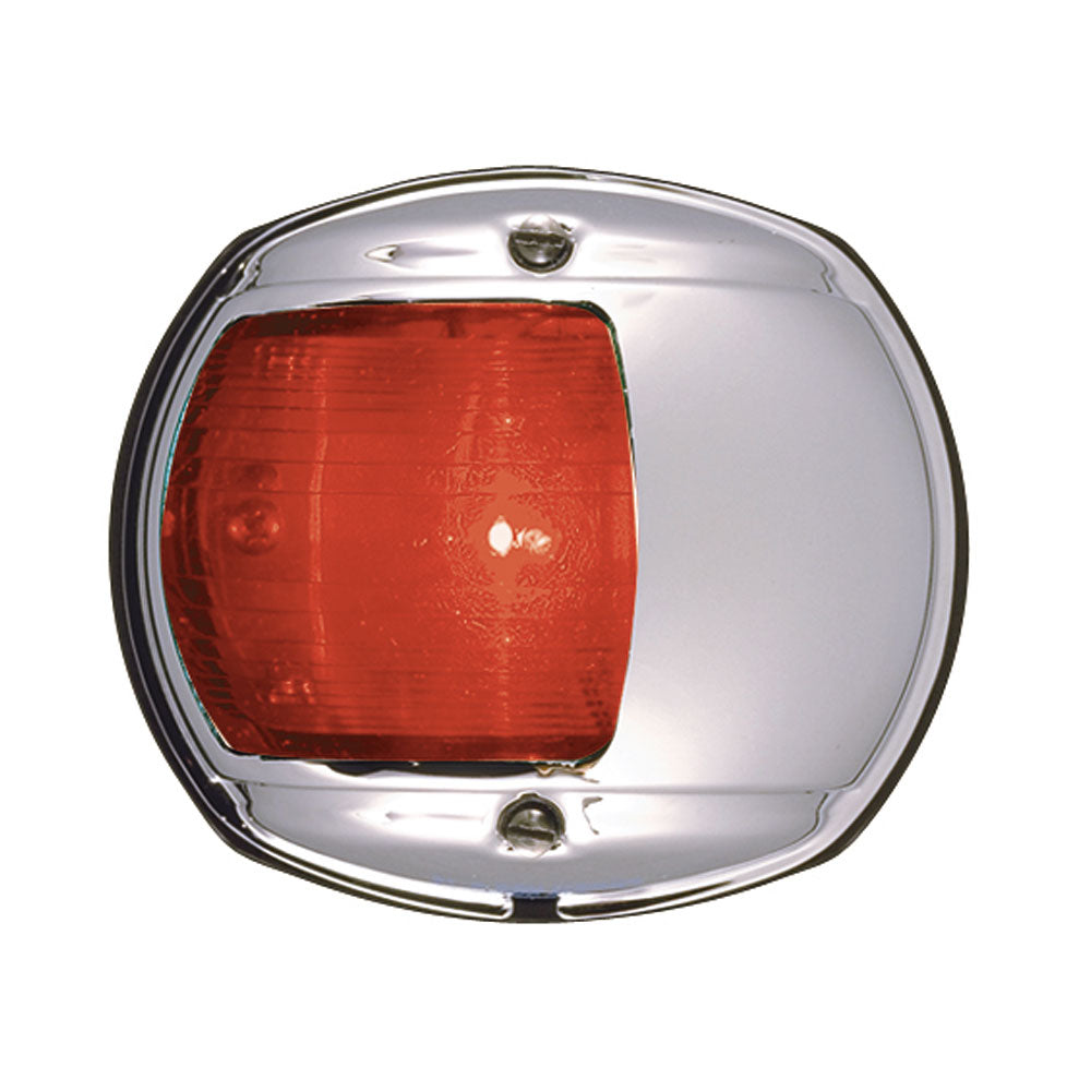 Perko Side Lights - Horizontal Mount 112.5° 2nm Red (Chrome Housing)