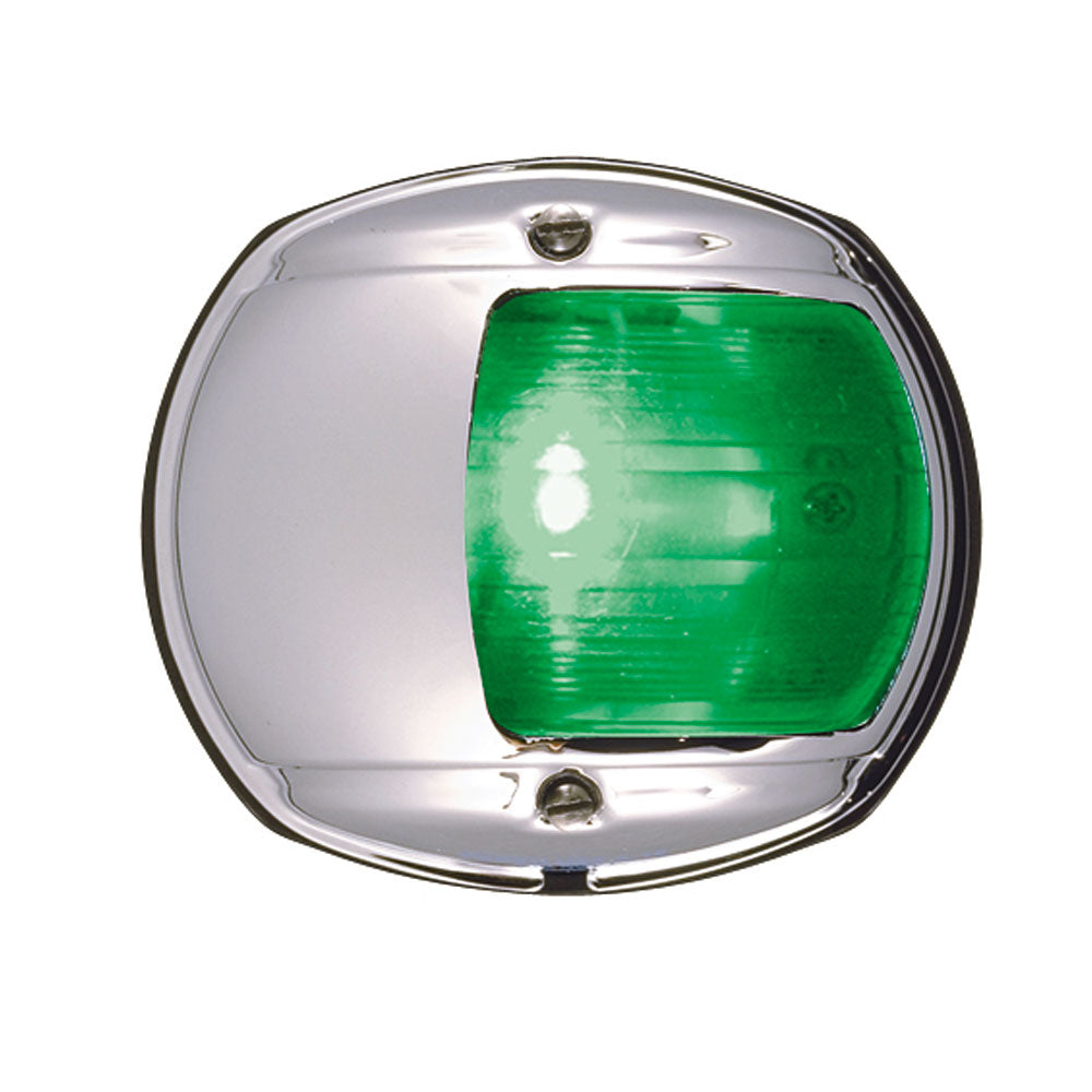 Perko Side Lights - Horizontal Mount 112.5° 2nm Green (Chrome Housing)