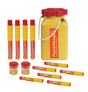 Pains Wessex Metal Container Round For Parachute Flares, Dot Approved