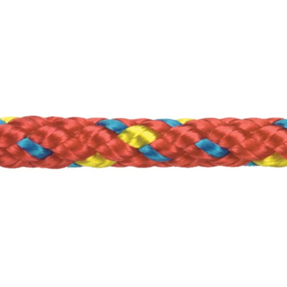 New England Ropes Mini V - 3 mm (1/8 in) Polyester Cover & Vectran Core Dinghy Line (Red) - Spool: 270 ft.