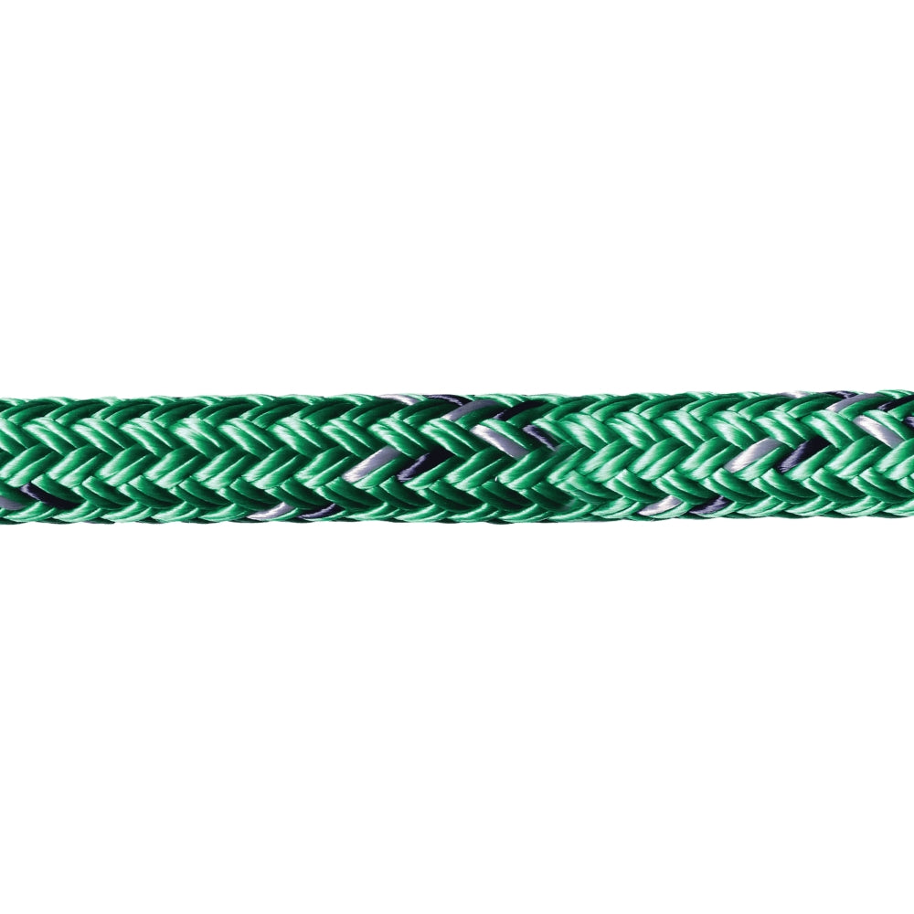 Samson Warpspeed II Rope - 10 mm (5/16 in) HMPE Core Polyester Blend Racing Line (Green) - Spool: 135 ft.