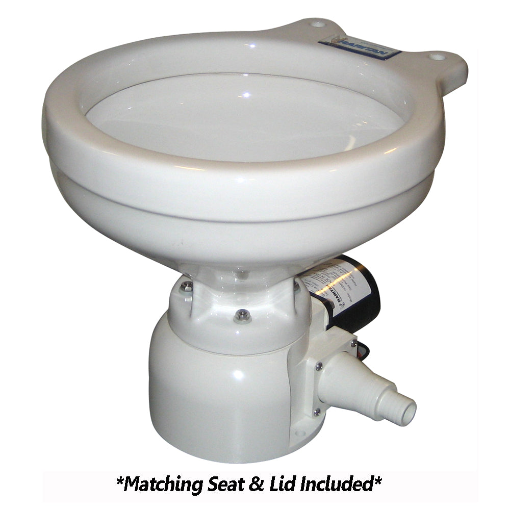 Raritan Sea Era Marine Size Toilet - Remote/Pump - 0° & 90° Discharge - Smart Switch - 12V -