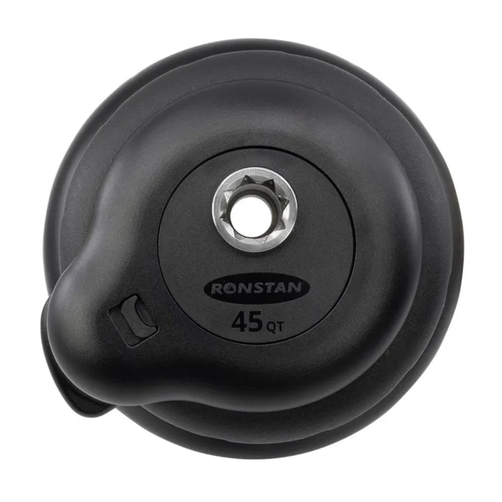 Ronstan Self Tailing Winch Orbit Size 45 - Aluminum Black / Two Speed / QuickTrim™