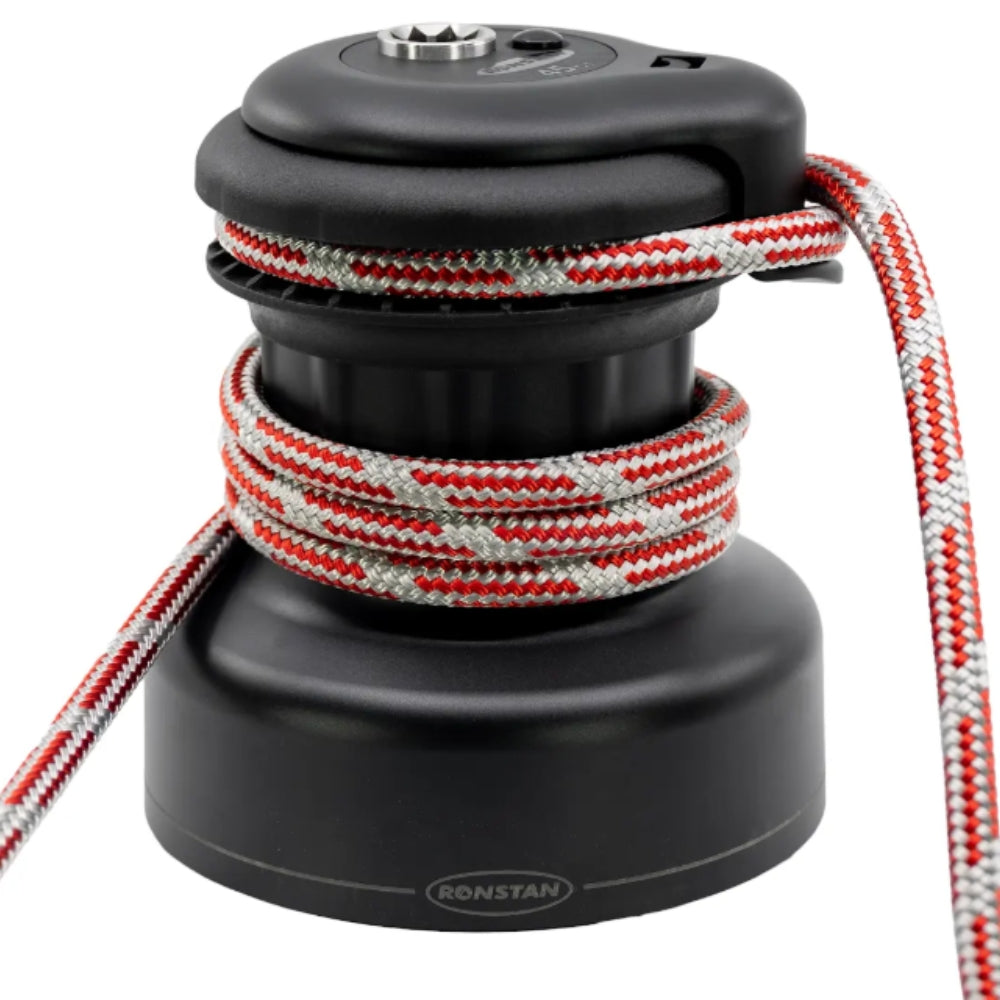 Ronstan Self Tailing Winch Orbit Size 45 - Aluminum Black / Three Speed / QuickTrim™