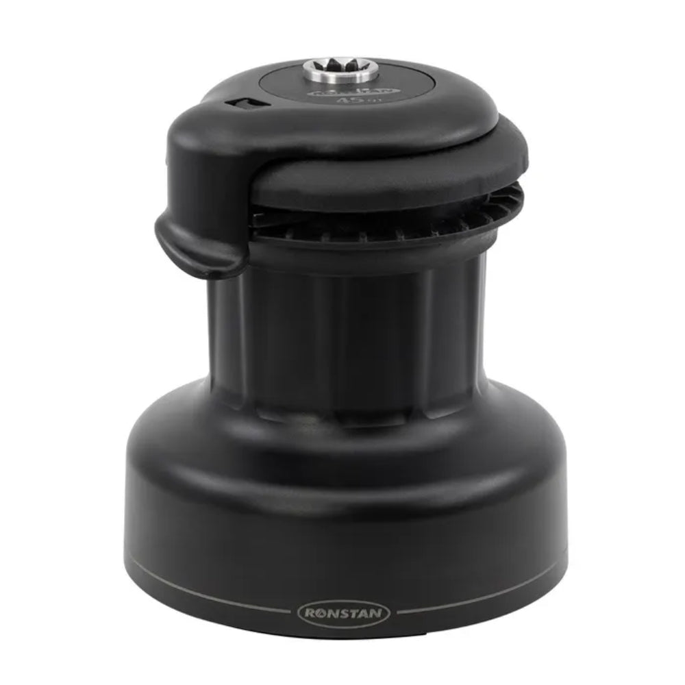 Ronstan Self Tailing Winch Orbit Size 50 - Aluminum Black / Three Speed / QuickTrim™