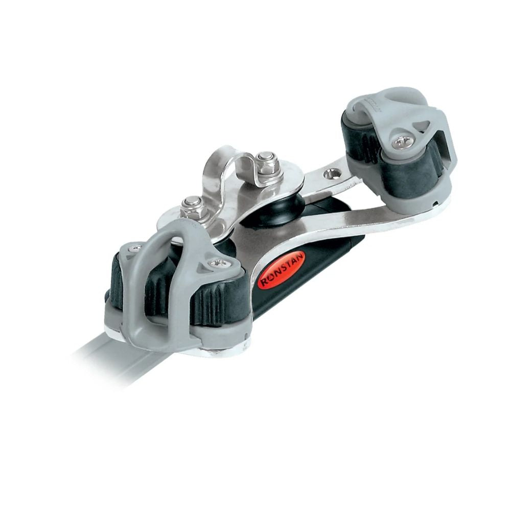 Ronstan Traveler Car - Series 19 - 2 Control Sheaves with 2 Cleats