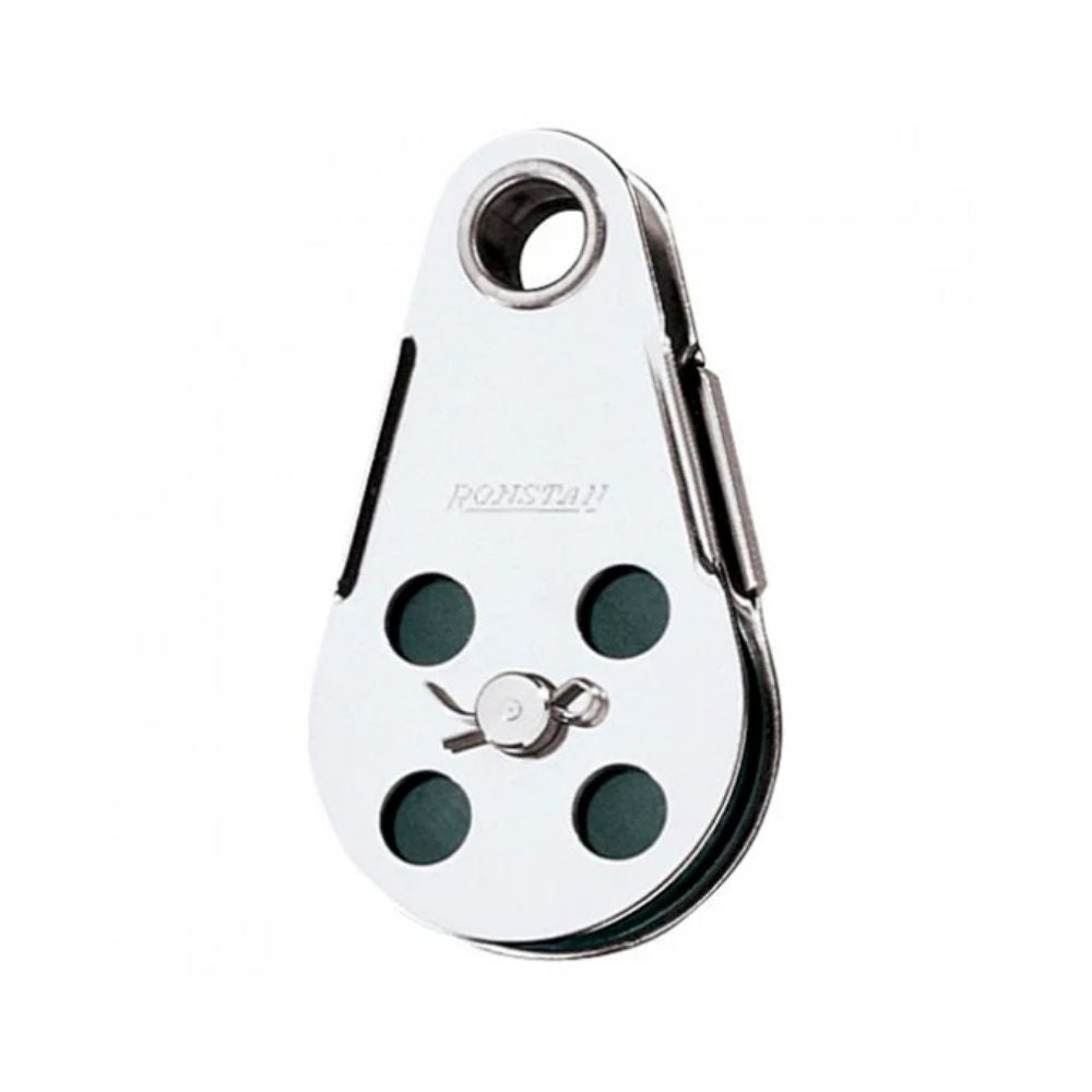 Ronstan Wire Block Single, Tubular Rivet Head - Removable Sheave