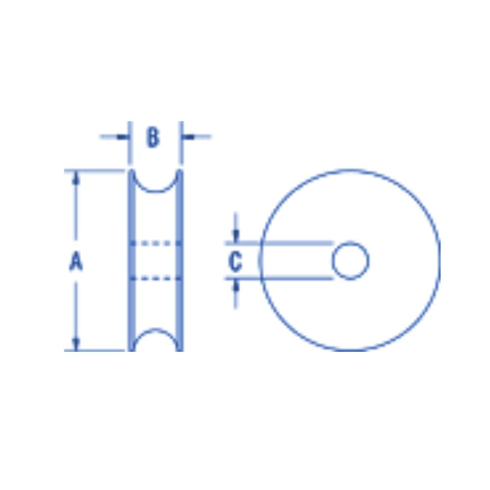 Ronstan Sheave Acetal OD66mm x ID8mm x W15mm_Additional1