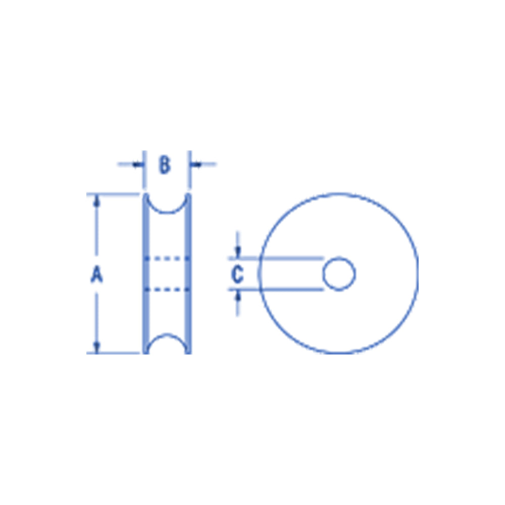 Ronstan Sheave Ball Bearing OD38mm x ID8mm x W15mm