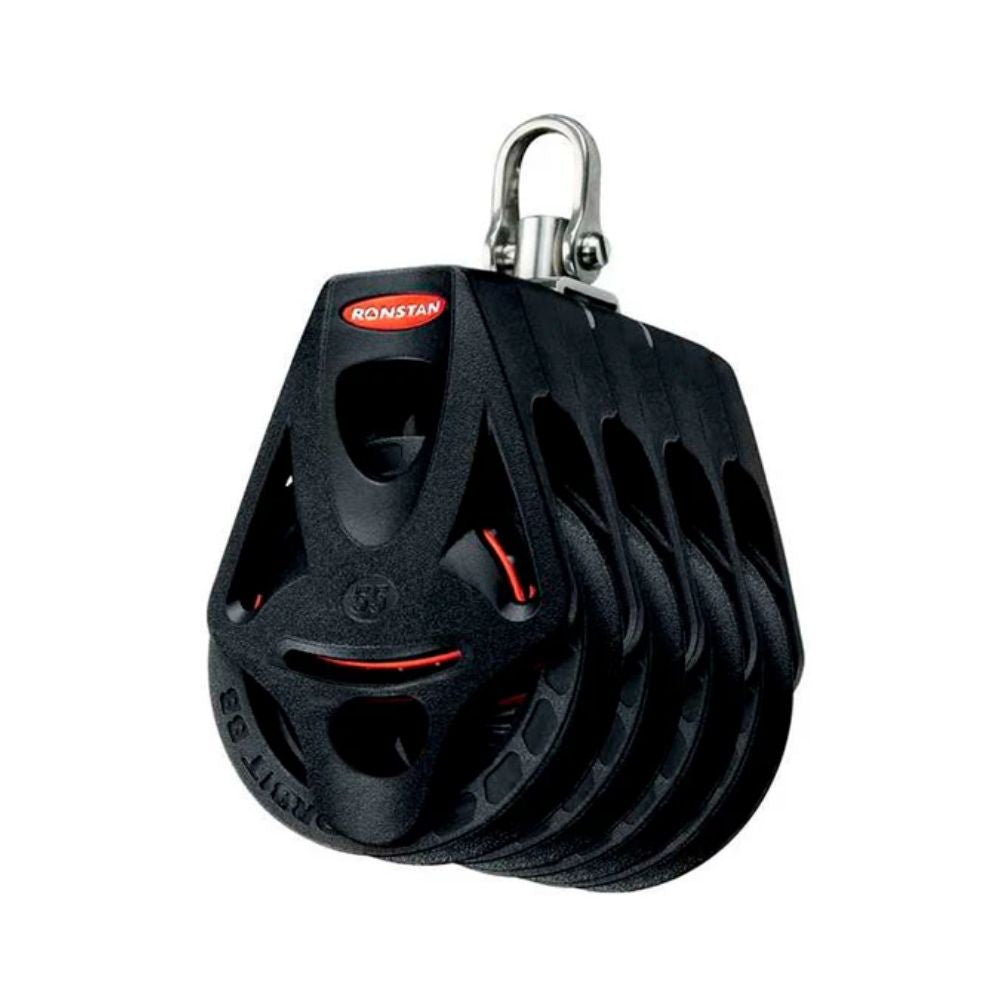 Ronstan Series 55 BB Orbit Block, Quad Becket Swivel