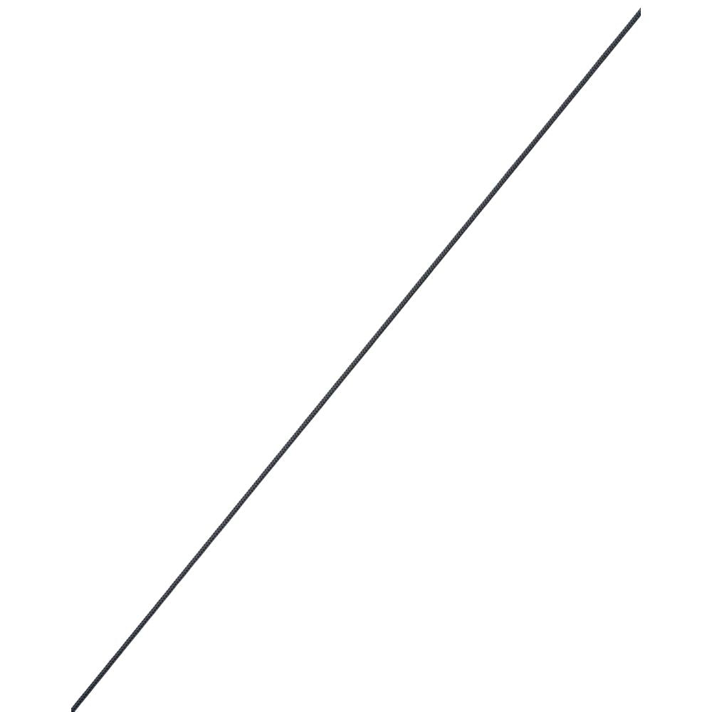 Rooster 8 Plait Pre-Streched Polyester (per ft.) - 2 mm - Black (133020)