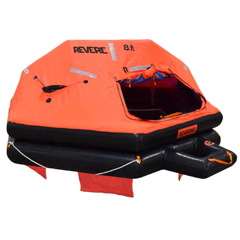Revere Liferaft USCG/Solas Coastal, 8C Low Profile, W/Hru And Cradle