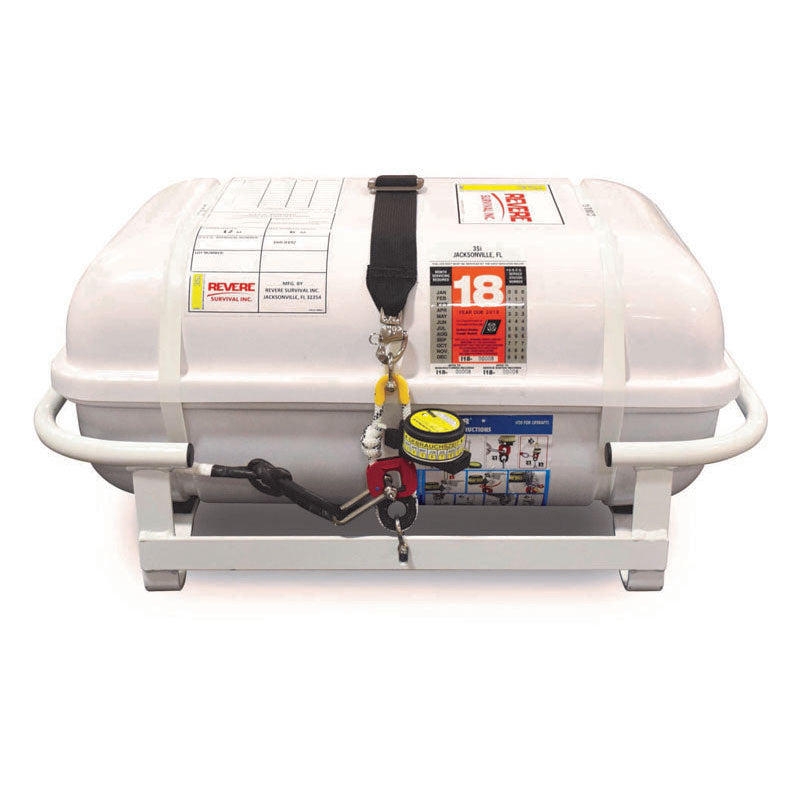 Revere Liferaft USCG Iba, Open Reversible Type, 50 Prs, Canister