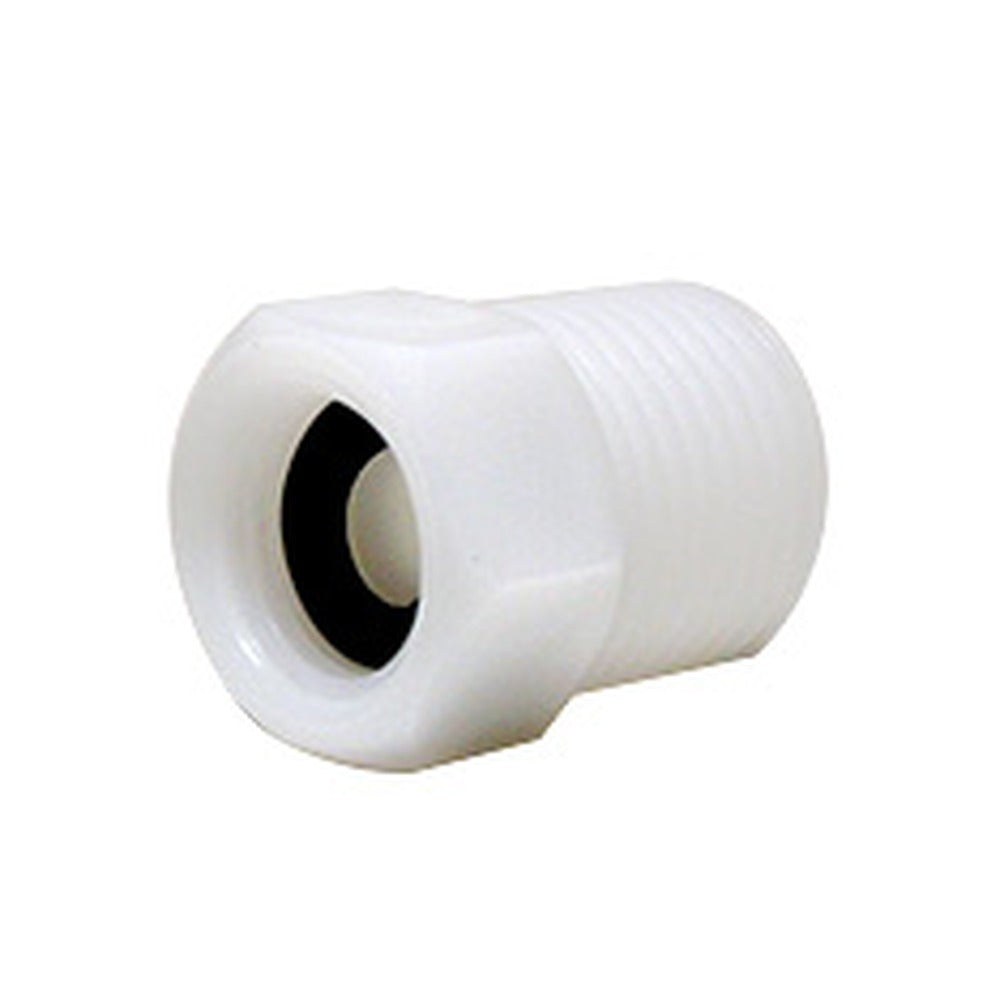 Scandvik 10015 Delrin Adapter 3/8 in BSP Female to 1/2 in NPS Male