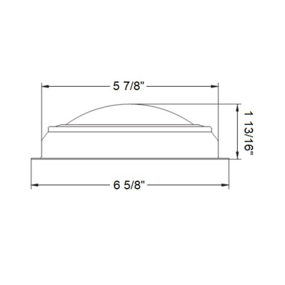 Scandvik Dome Lights - Traditional Surface Mount - W White - SS / Polished Finish (6 3/4") - LED_Additional1