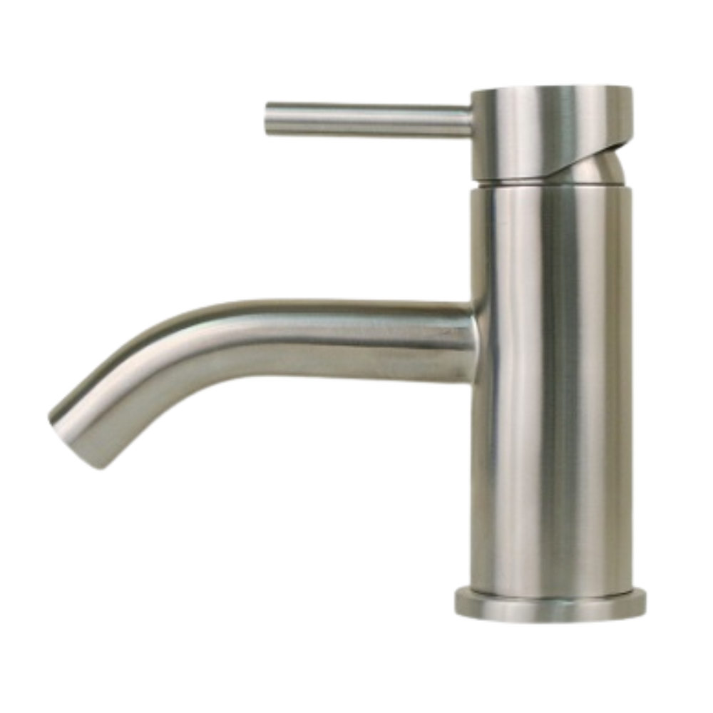 Scandvik Basin Mixer / Nordic - Stainless Steel, Brushed Finish (74103)