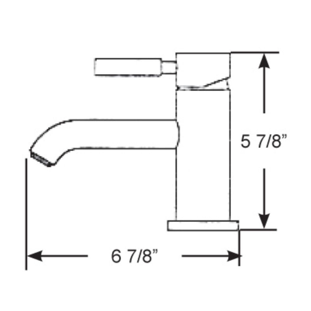Scandvik Basin Mixer / Nordic - Chrome (Single Lever) (70103)