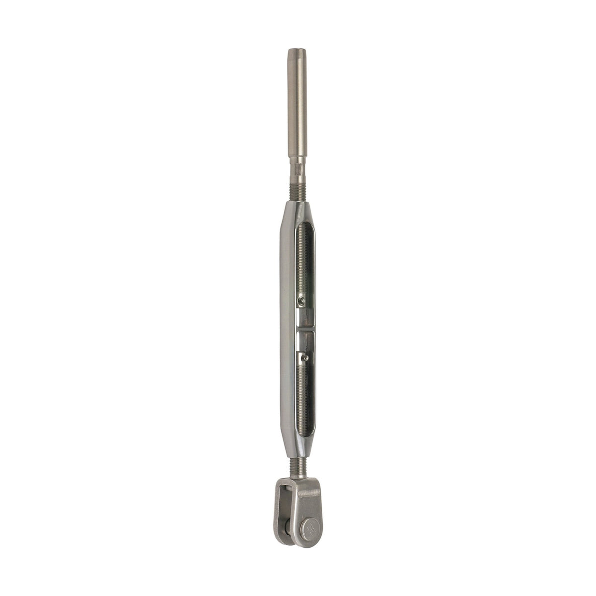 Selden Turnbuckle - Bronze Body, Stainless Terminals, 1/4", ø4 Swage Terminal/Fork, ø6,5 mm Clevis Pin