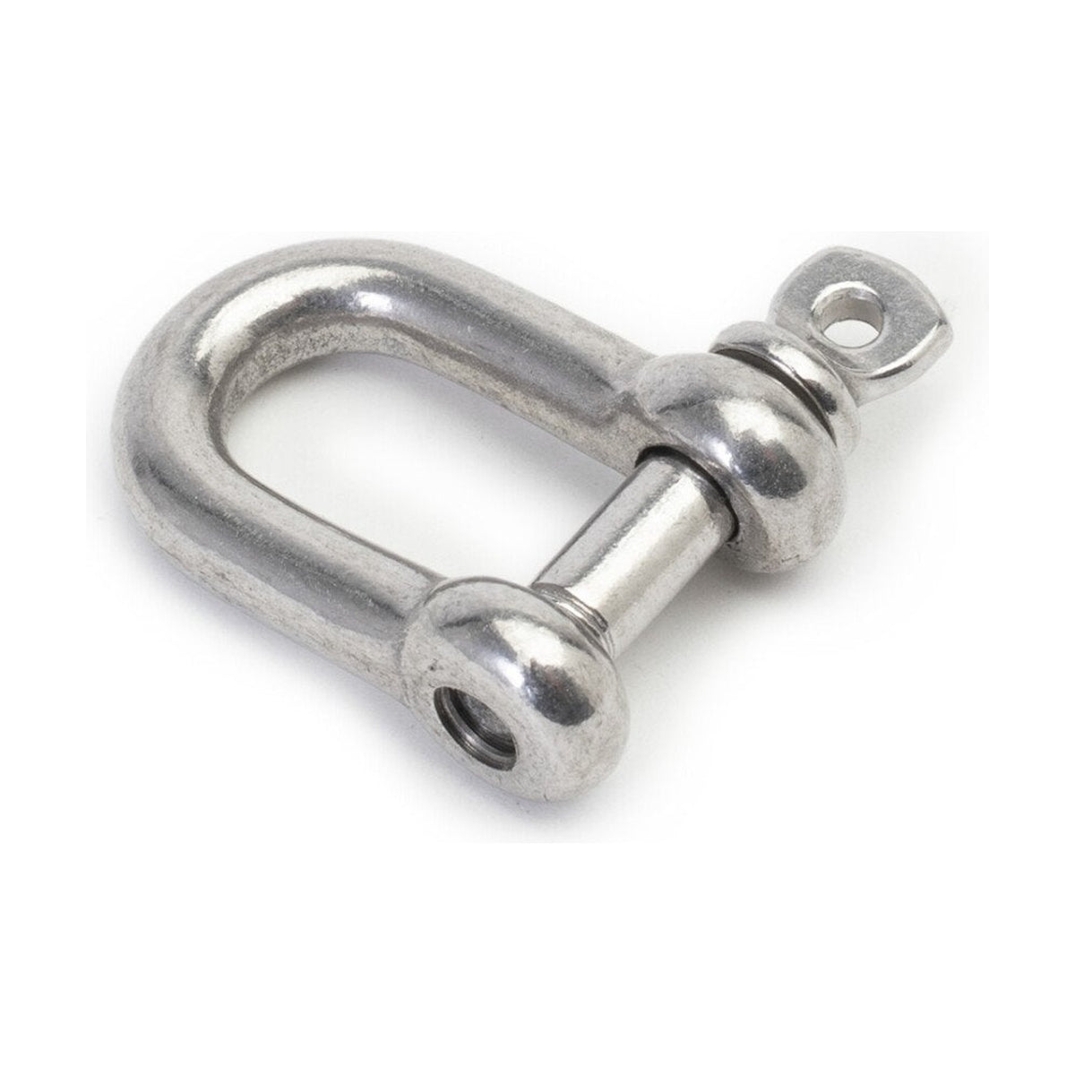 Selden D-shackle in Forged Stainless 316 Steel, M4x8x15 mm