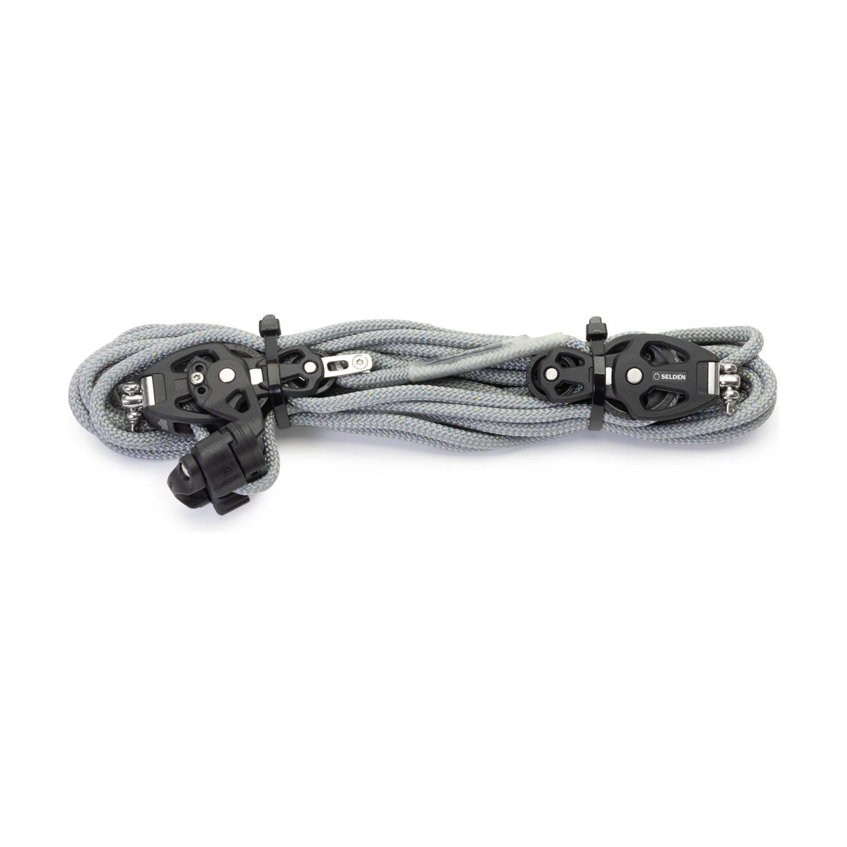 Selden 4:1 Tackle with ø8mm / 10m Line and Cam - 50 mm Plain Bearing Blocks