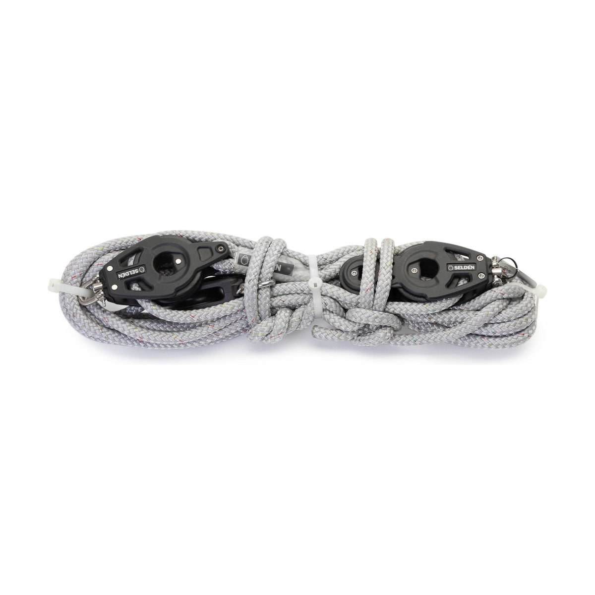 Selden 4:1 Tackle with ø10mm / 12m Line and No Cam - 60 mm Ball Bearing Blocks