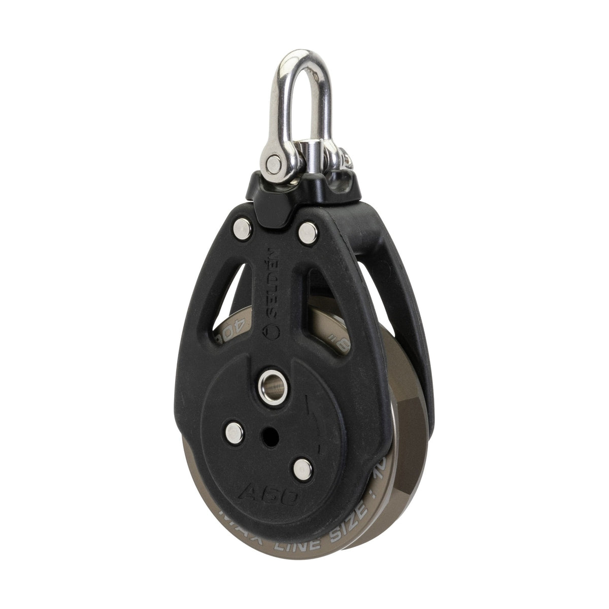 Selden A60+ - 60 mm Automatic Ratchet Block with Aluminium Sheave