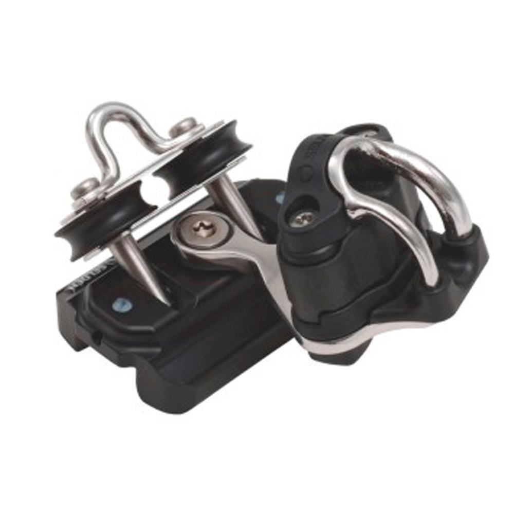 Selden Traveler Car - System 22 - w/ Pivoting Sheaves and Cam Cleat