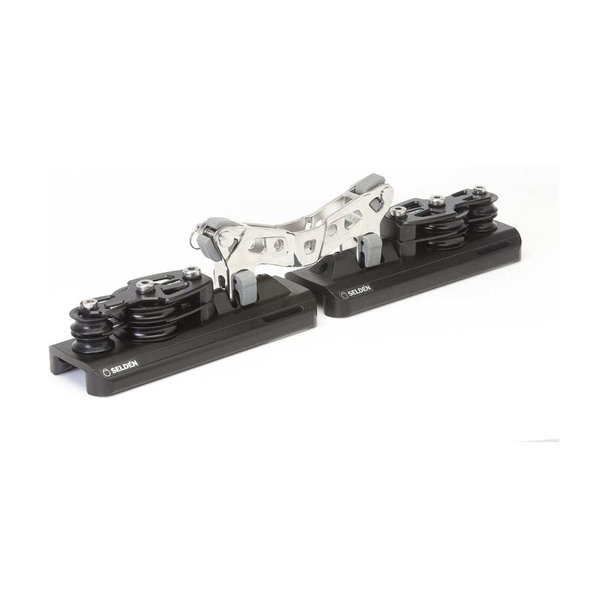 Selden System 30 - Double Main Ball Bearing Car Assembly, Double Ball Bearing Fiddles, 8:1 Purchase, Stainless Toggle Link with Stand-Ups