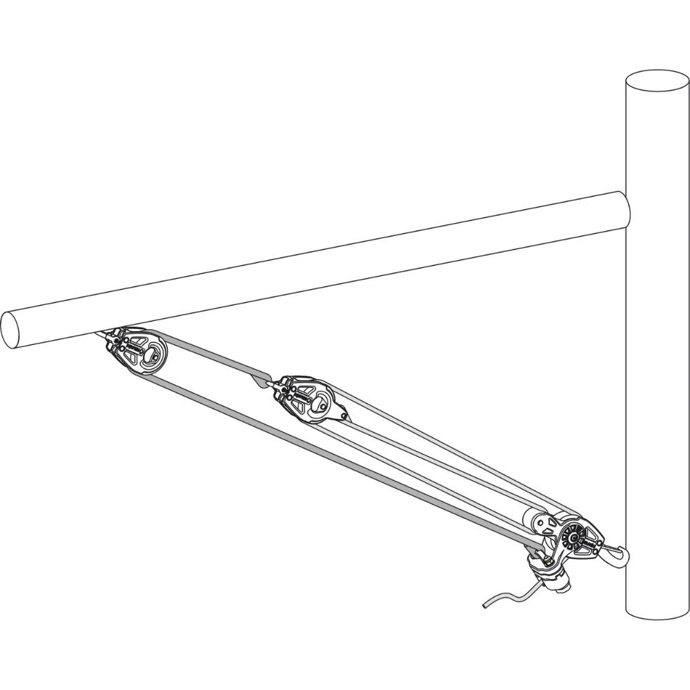 Selden 40 Ball Bearing Block - Fiddle Hook Cam Eye (404-101-19R)