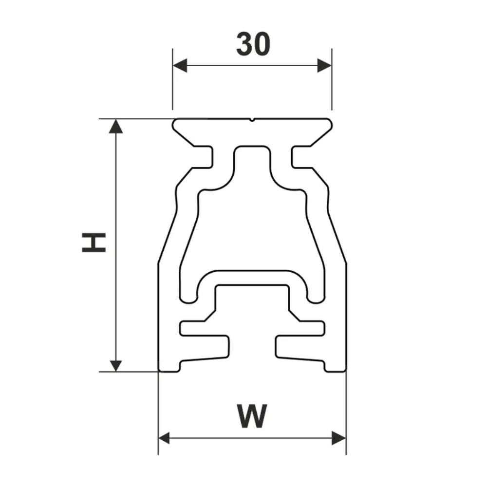 Selden Track System 42 High Beam - Length: 8.2 ft (2.5 m) (444-011-05)
