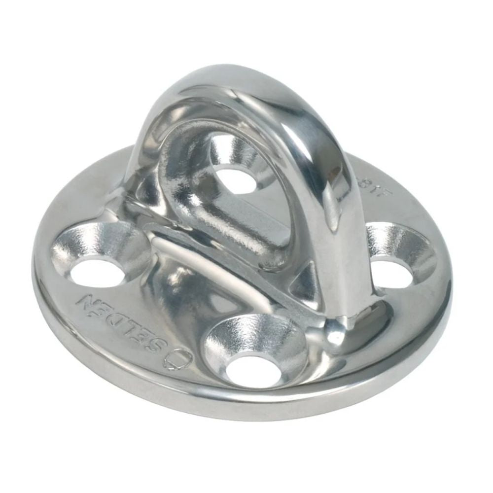 Selden Padeye - Stainless Steel Round - Size: 2 23/64 in (60 mm) (508-816R)