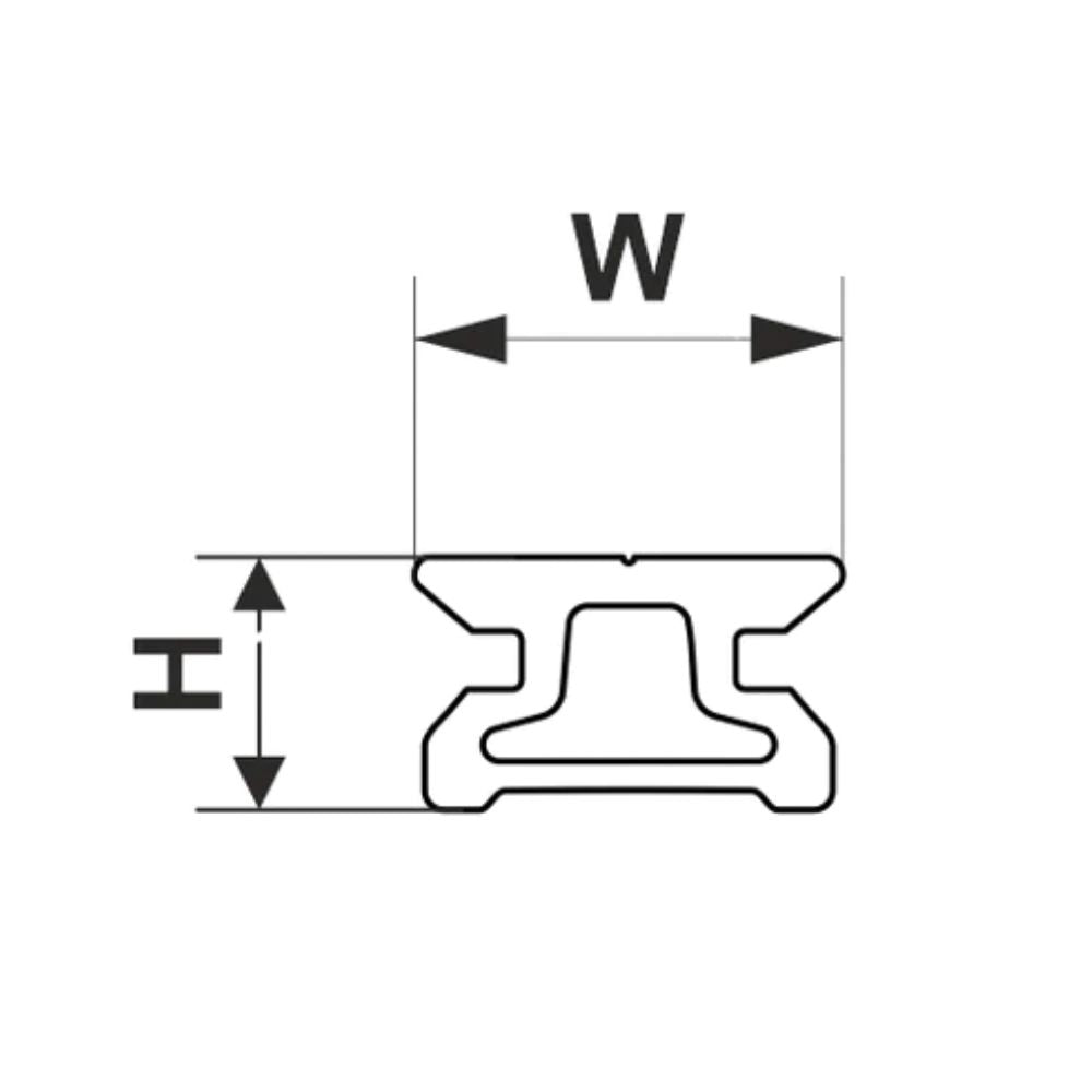 Selden Track System 15 Pinstop - Length: 4.9 ft (1.5 m) (441-002-01)