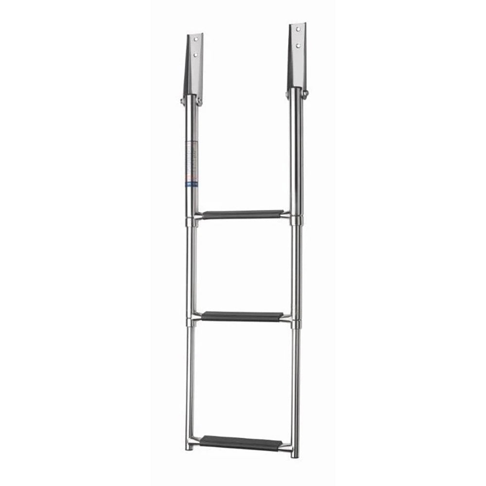 Vetus Telescopic stainless steel (AISI 316) boarding ladder with 3 steps, extended length 880 mm