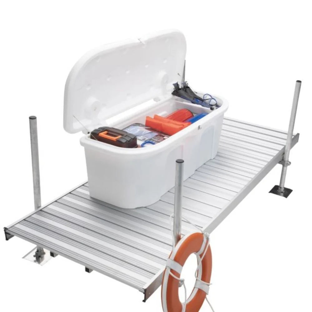Taylor Made Stow 'N Go Poly Dock Box 68" X 28" X 26" White