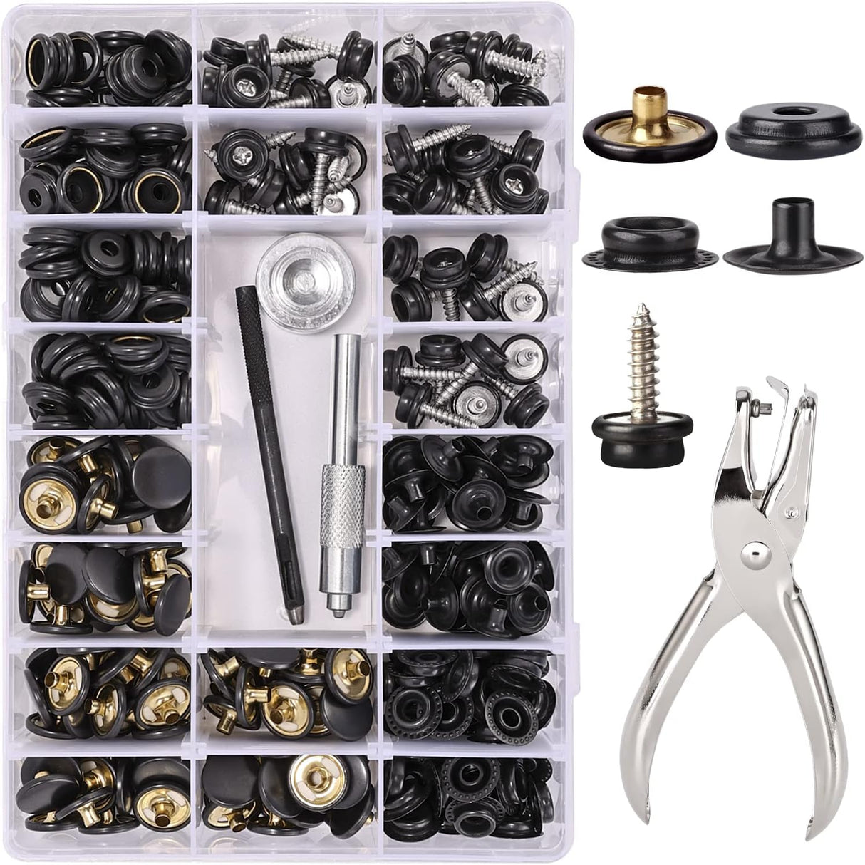 Taylor Made Dot Fastener Male Cloth (100 Pack)